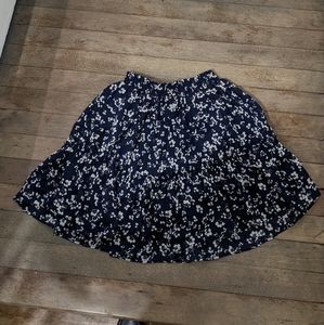 Ralph Lauren girl floral skirt navy M smocking